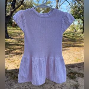 Janie and Jack Soft Knit Pink Baby Dress 18-24M